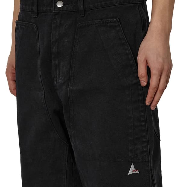 [S,M,L]로아 하이킹 26ss FOMES 더블 워시드 팬츠/블랙