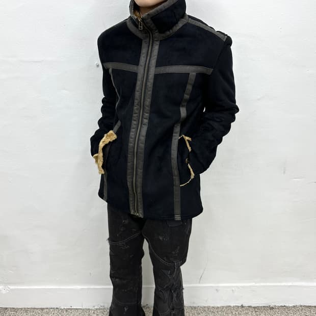 leather strap mustang jacket