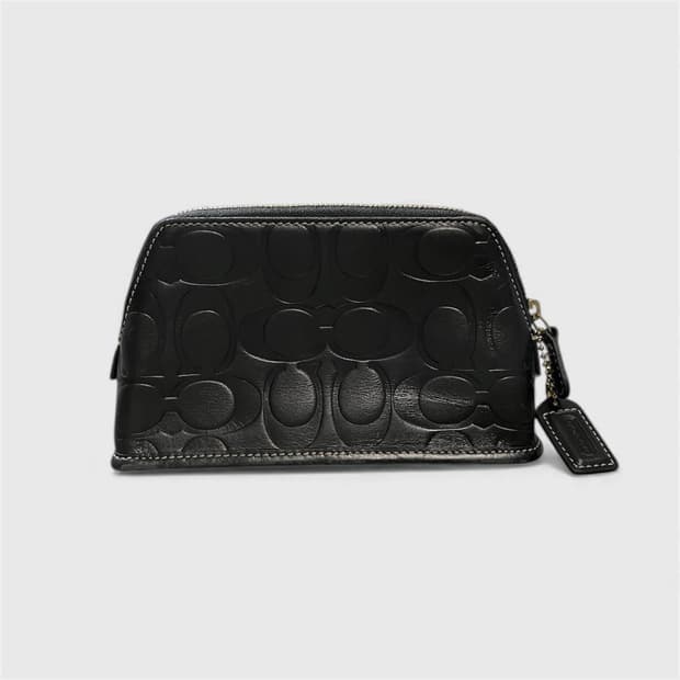 [Coach] 코치 시그니처 레더 돔 파우치