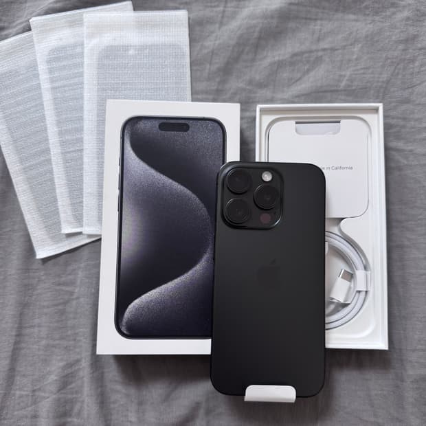 (S급/애케플) 아이폰 15 Pro 128GB 블랙티타늄