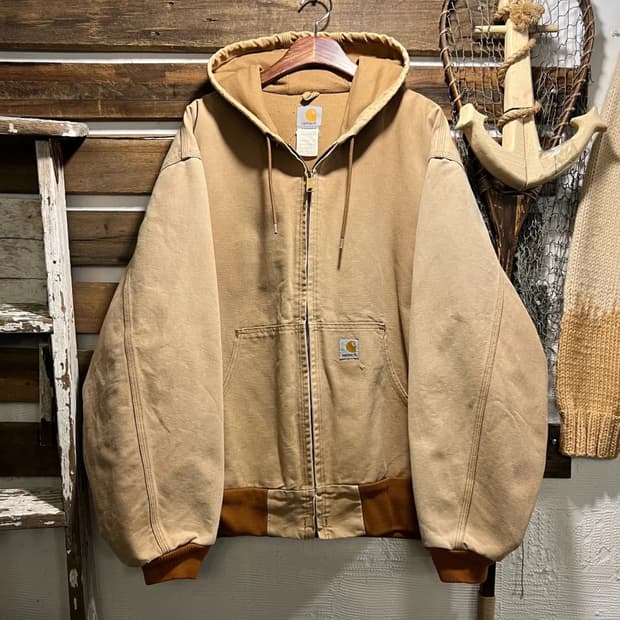 [2XL]칼하트 Made in USA 빈티지 페이딩 액티브 워크 자켓