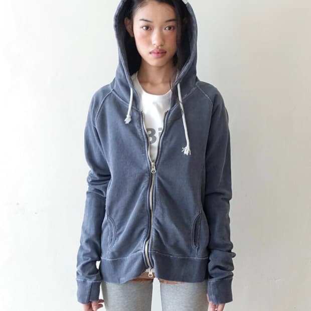 샵페어리 washed lily hoodie
