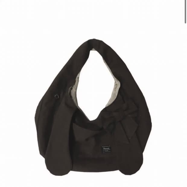 누엣 NUYET Bunny Ribbon Hobo Bag