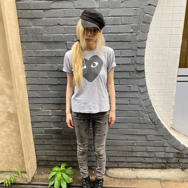 [Comme des garcons]Grey Heart Tee