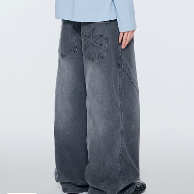 더콜디스트모먼트 TCM starfish denim pants (grey)
