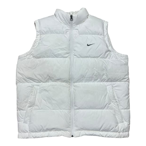 ✨ (바배) 나이키 화이트 덕다운 조끼 패딩 
