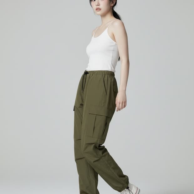 유니폼 브릿지앤코 카고 나일론 팬츠 L