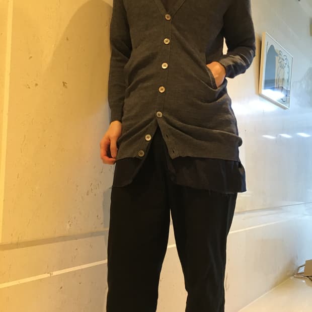 언더커버 큐프라 울 가디건