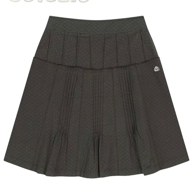 코이세이오 플랑워 핀턱 스커트