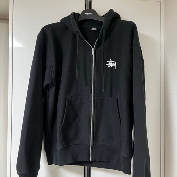 스투시 기모 후드집업 XL