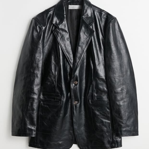 아워레가시 레더 블레이저