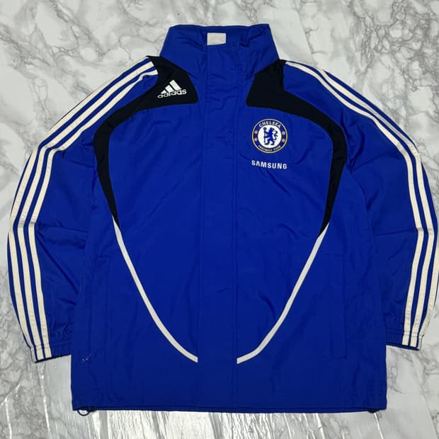 아디다스 첼시 삼성 08-09 바람막이 빅로고 자켓