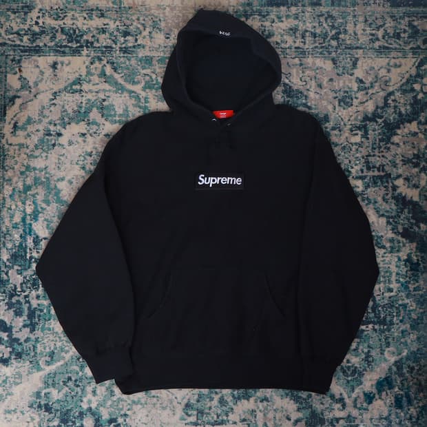 Supreme 슈프림 24FW 박스로고 후드티셔츠 블랙 L