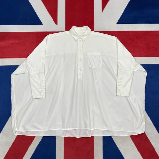 메종 마르지엘라 화이트 드레스 셔츠 여성M 