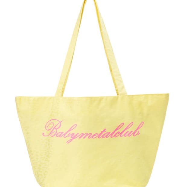 베이비메탈클럽 쥬시백 레몬 옐로우 가방 갸루 베메클