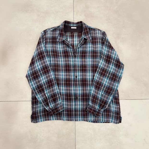 25aw THOM ombre check shirts