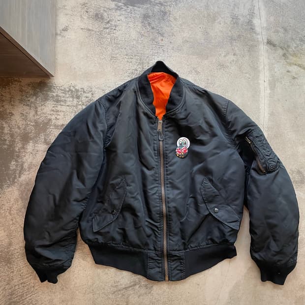80-90s 빈티지 알파인더스트리 made in usa ma-1 자켓