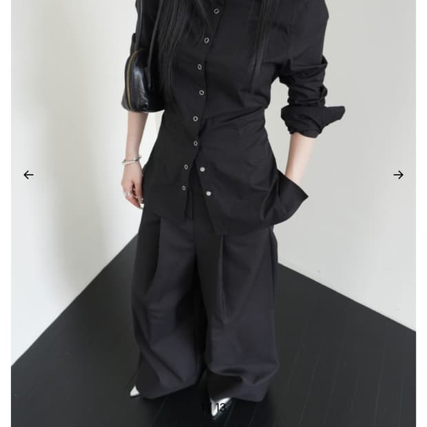 구해요)) 킴서울 kimseoul 시티 메탈 하이넥 셔츠 블랙