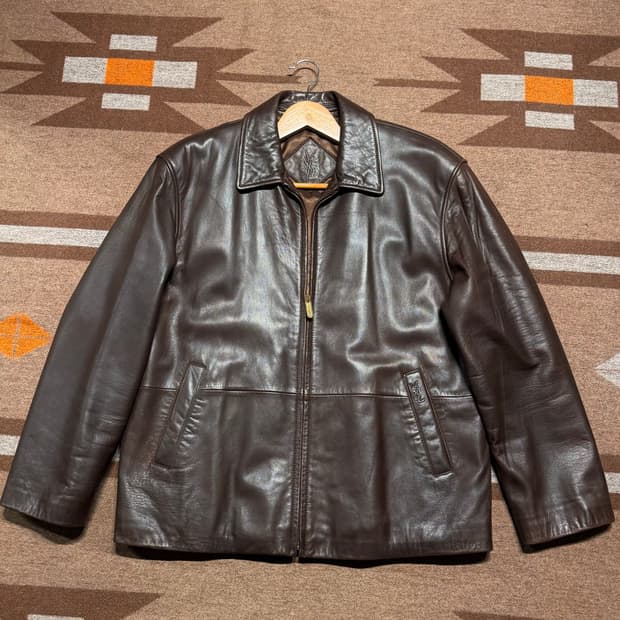 YSL 입생로랑 램스킨 레더 자켓 105 양가죽