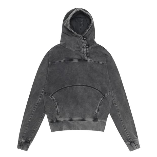 [2] HYEIN SEO 버튼 후드 차콜