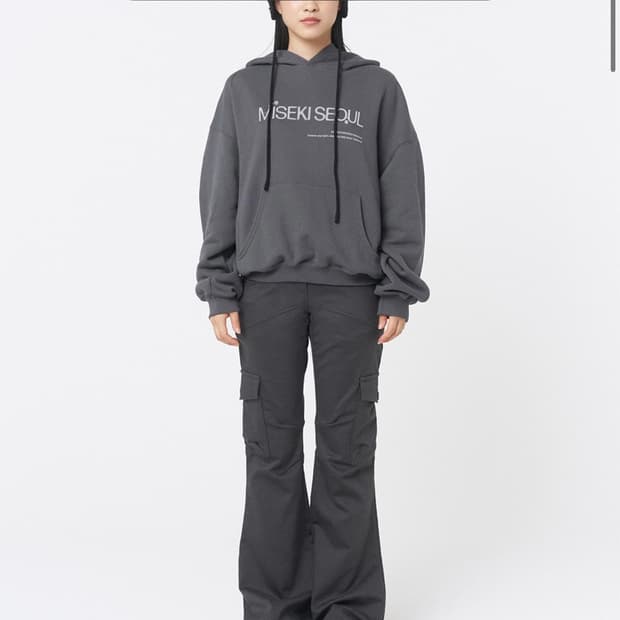 미세키서울 panel cargo bootscut pants