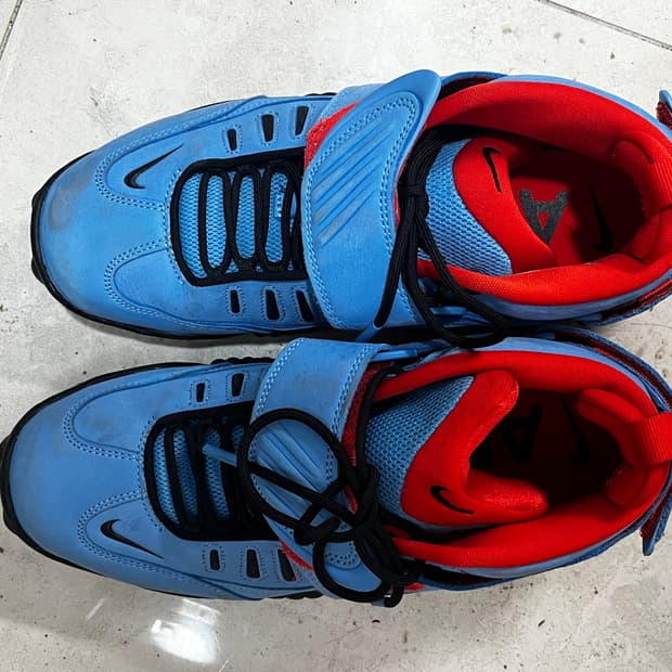  나이키 x 앰부쉬 에어 어저스트 포스 SP 유니버시티 블루 앤 하바네로