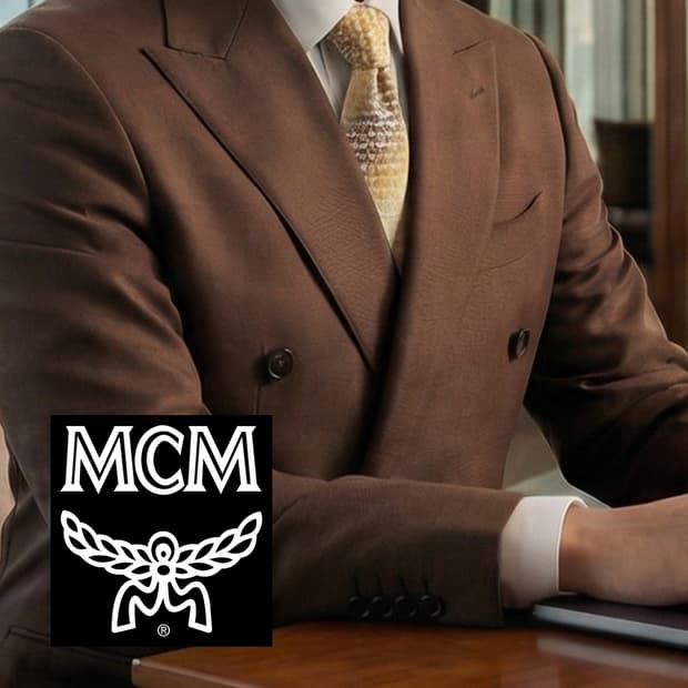 MCM 실크 옐로우 모노그램 넥타이 9.2cm A등급 A19259
