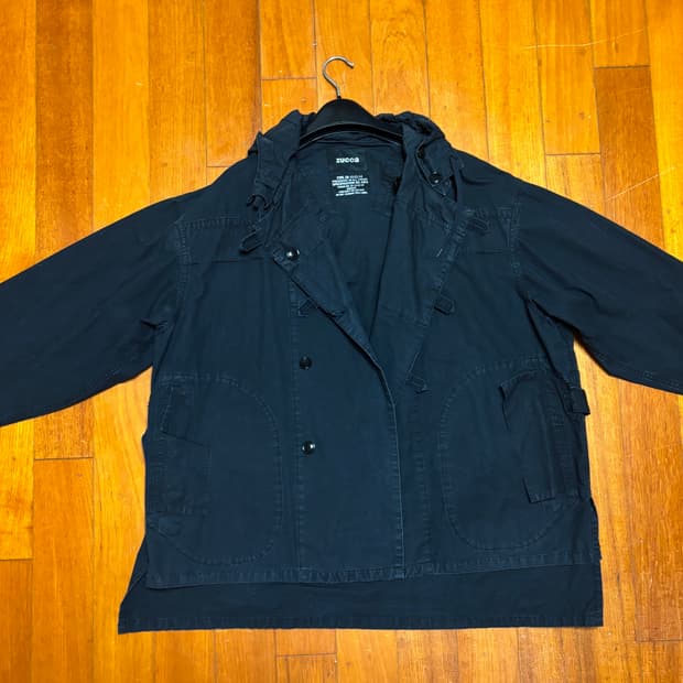 주카 Zucca 블랙 야상 자켓