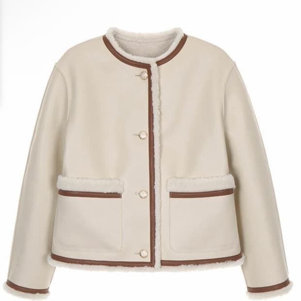 온앤온 Coloring Accentuated Suede Coat