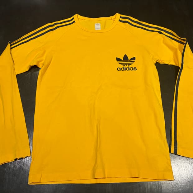 100) 아디다스 오리지널 래글런 롱슬리브 옐로우