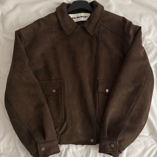 블랙업 아바니 스웨이드 점퍼