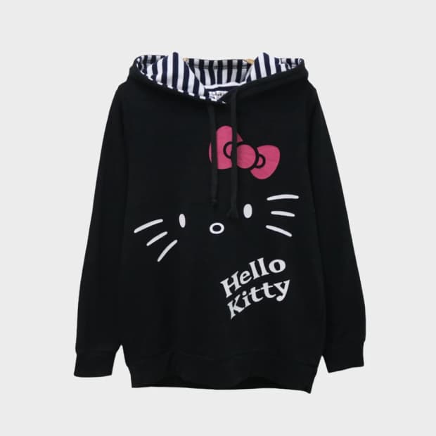 헬로 키티 페이스 후드티 62334
