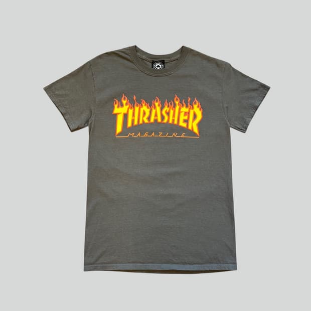 [S]THRASHER 트레셔 로고 프린팅 티셔츠