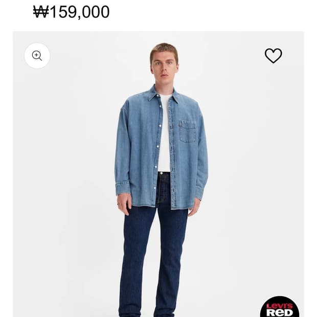 리바이스 501 오리지널 다크 인디고 W30 L32