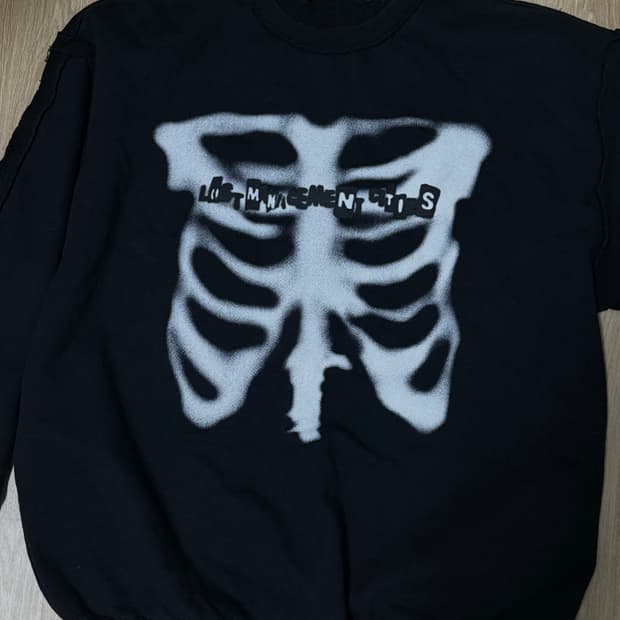 LMC x-ray 해골 맨투맨 M