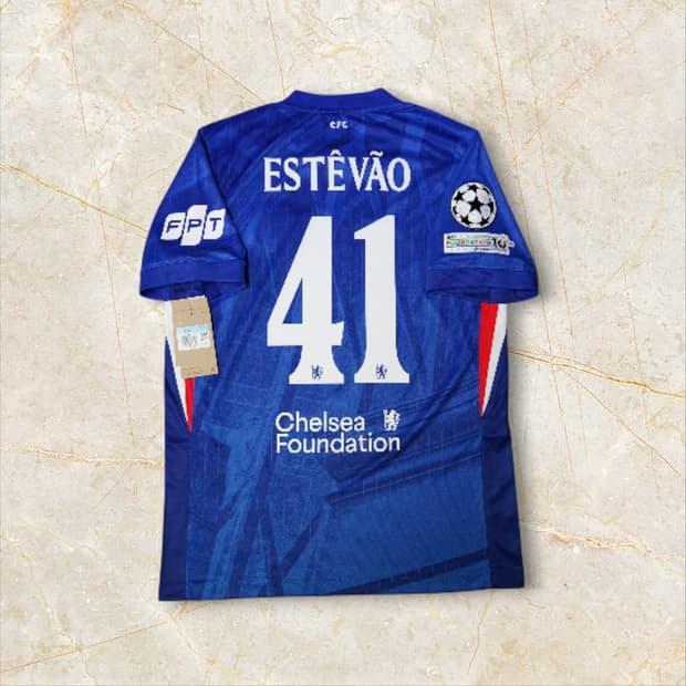 [해외 M] 25/26 첼시 에스테방 홈 챔스 유니폼