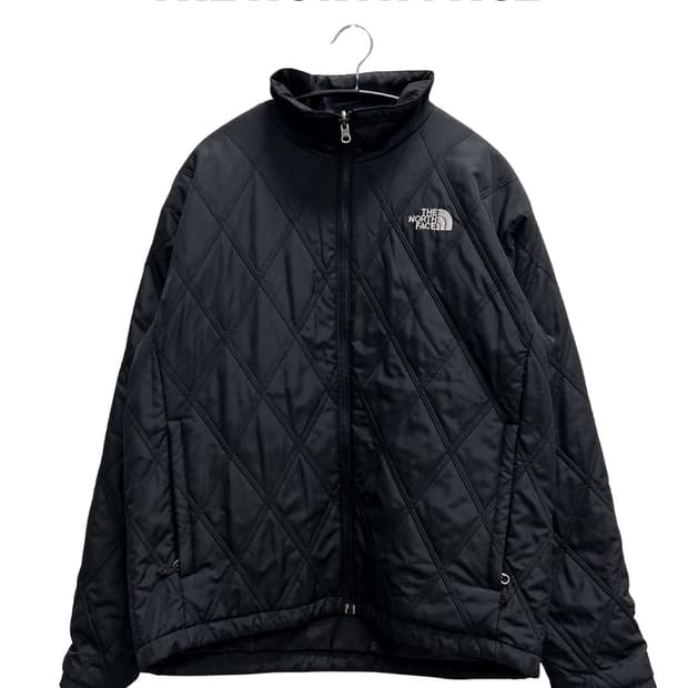 노스페이스 경량 내피 솜 패딩 퀄팅 자켓 블랙