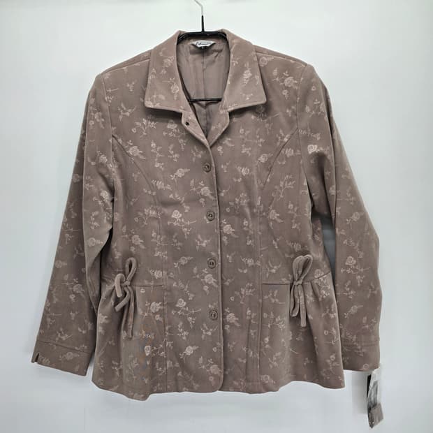 잔잔한 플라워 감성 자켓/ 여리핏 리본 디테일