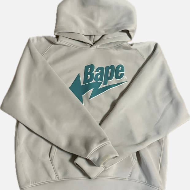 베이프 더블니트서클 후드 티 (M)