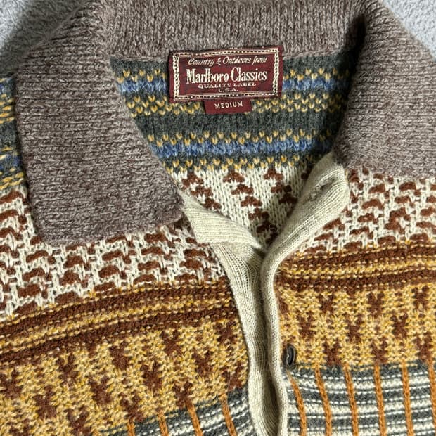 🇮🇹 Marlboro classics 말보로 클래식 알파카 에스닉니트