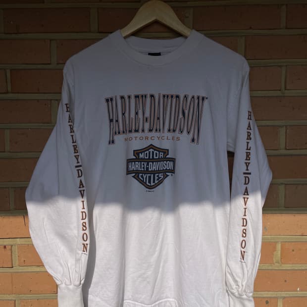 [M] 90s made USA 할리데이비슨 롱 슬리브 긴팔 티셔츠 
