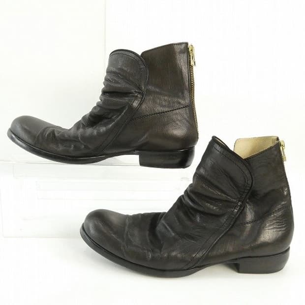 Nil admirari 드레이프 레더 부츠 255