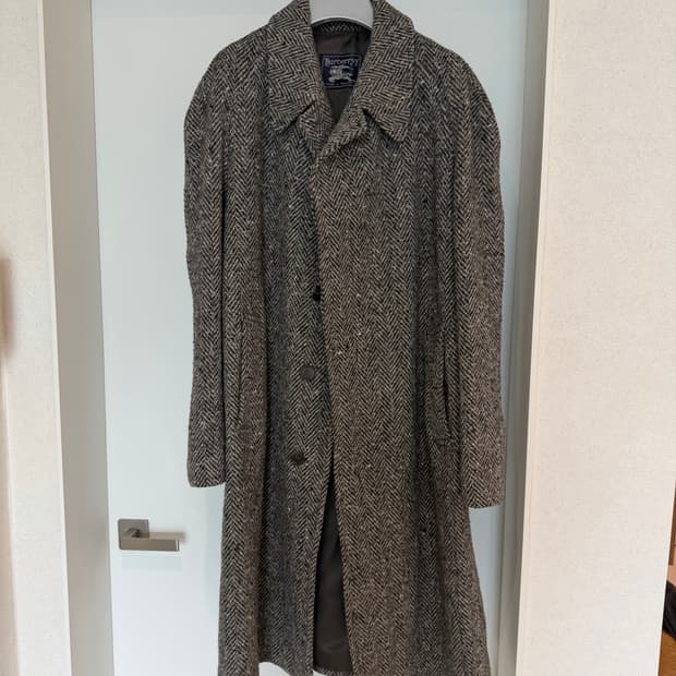 빈티지 버버리 아이리쉬 트위드 코트
