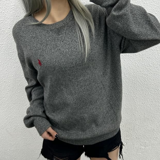 폴로 랄프로렌 레드포니 그레이 보카시 맨투맨 L