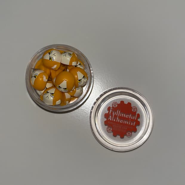 희귀) 강철의연금술사 에드워드엘릭 페이스 압정핀 20개입