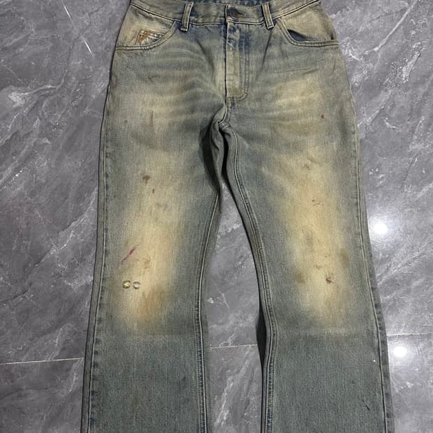 마르지엘라 더티 워싱 진 데님