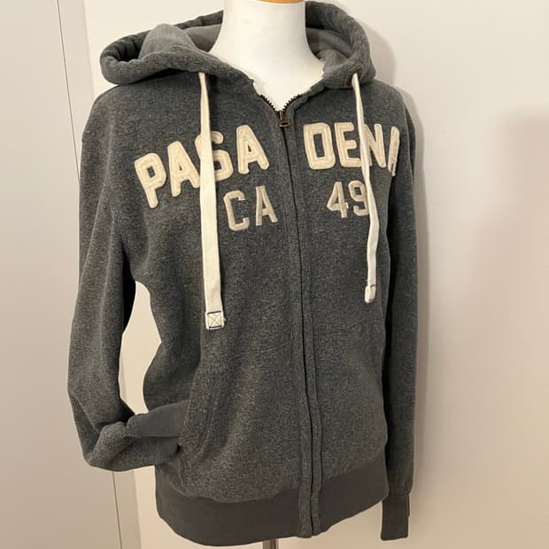  Who.A.U Gray Hooded Zip-Up
