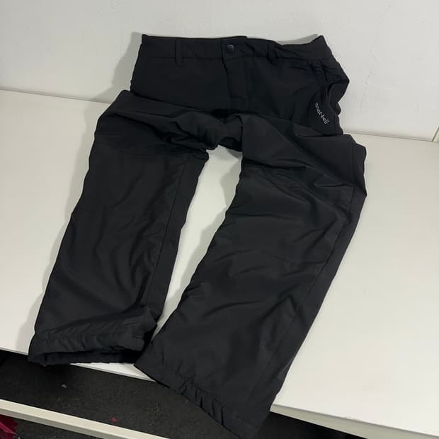 30 몽벨 블랙 레귤러핏 패딩바지