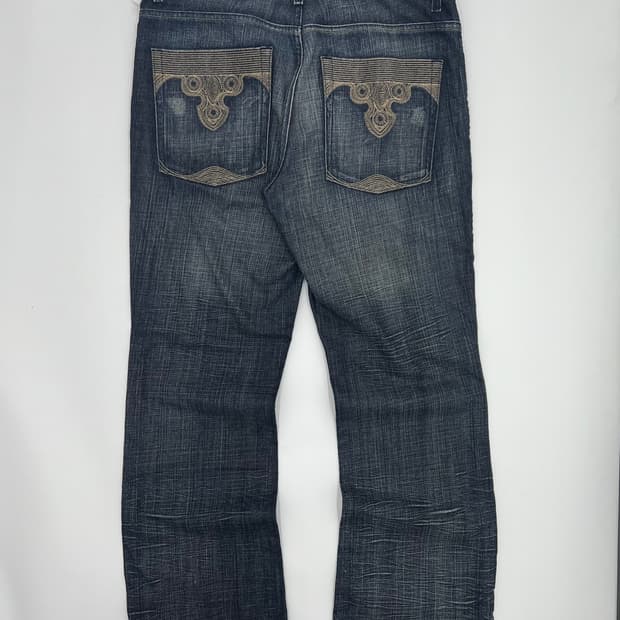 빈티지 백 포켓 디테일 데님팬츠