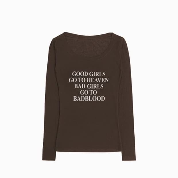 구해요) 배드블러드 배드 걸스 루즈핏 탑 에스프레소